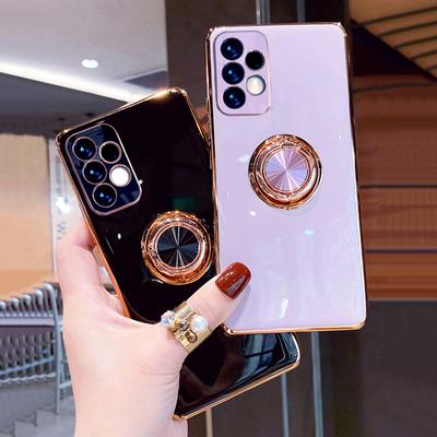 Розкішний чохол для телефону Samsung Galaxy A52 A52S 5G A72 A53 S21 S22 Ultra S20 FE Note 20 9 S10 10 Plus A 53 Shell Cover Ring Holder
