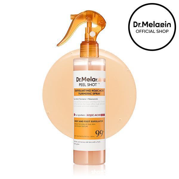 Dr. Melaxii Set: Black & White Rice Turmeric Exfoliating Repairing Serum, Eye Cream, Moisturizing Concealer.