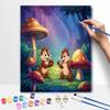 Disney DIY Oil Painting Kits Chipmunks Forest Mushroom Hand Painting Home Decor Craft Gift Ideas For Room Wall Art Canvas Decorations