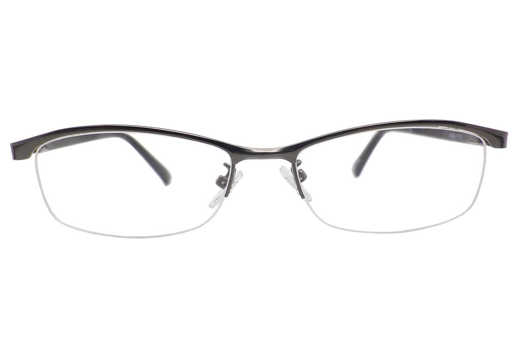 Nagoya Optical Co., Ltd. Soft Reading Glasses, Senior Glasses, Reading Glasses for Men, Stylish, Semi-rimless, Durable, Sturdy, Gray UN38 (Gray, +1.0