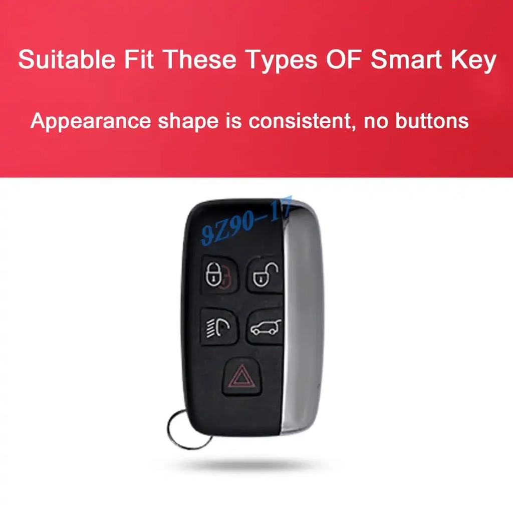 Transparent  Key Fob Case Cover Keychain For Land Range Rover Sport Evoque Velar Discovery 4 Lr4 Jaguar Xe Xf Xj