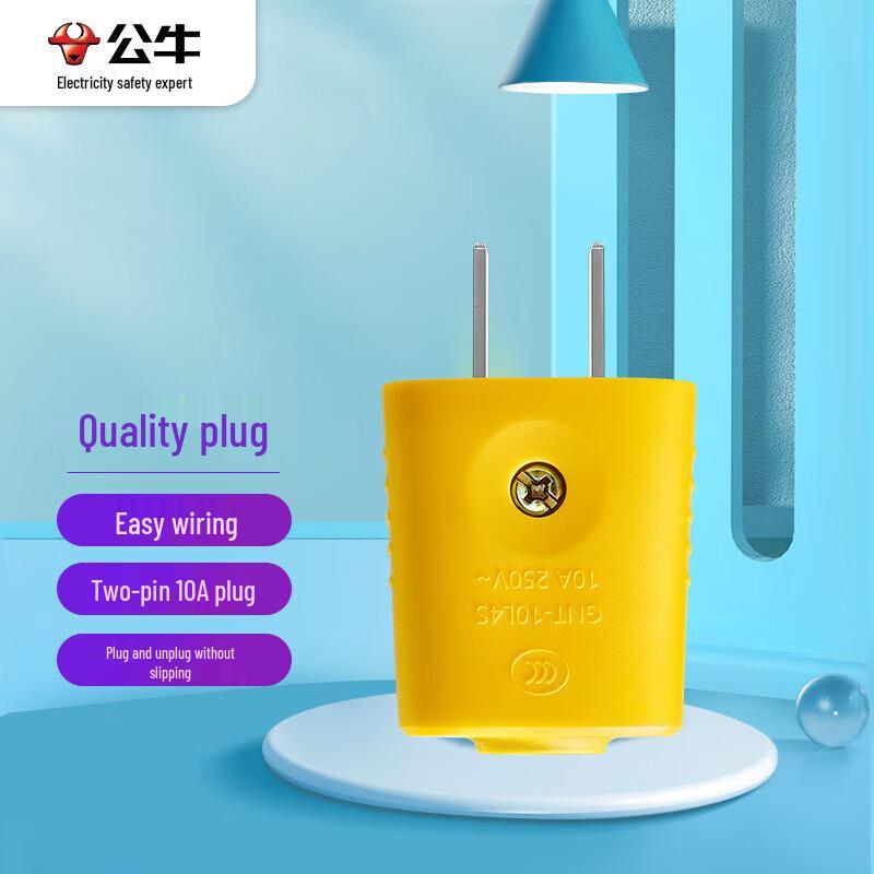 BULL GNT-10L4S 2-Pin 10A Electrical Plug 250V
