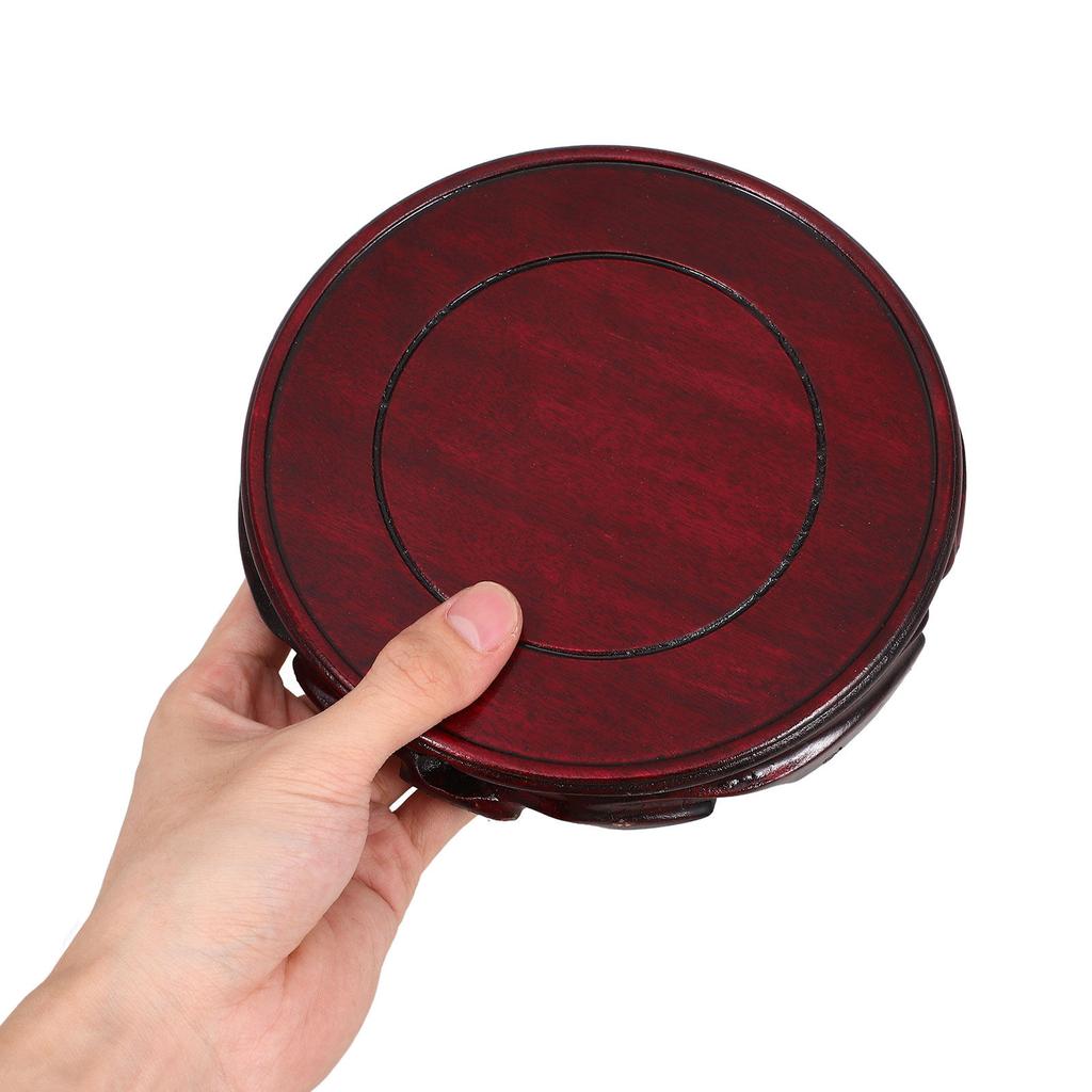 Wooden Display Stand Oriental Wooden Base Decorative Vase Stand Chinese Furniture Base Teapot Plant Pedestal Table Home Decor