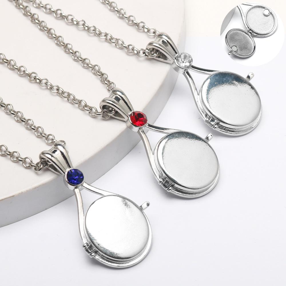 Anime-themed Red Sand Imprint Mermaid Shell Magnetic Necklace