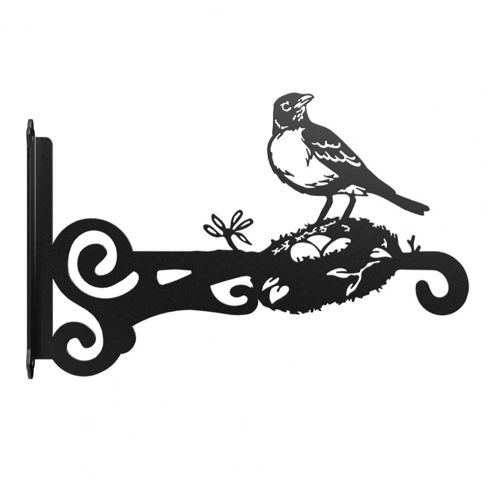 Metal Wall Hook Coated Plant Hanger Animal Silhouette Hook Anti-Rust Bracket For Hanging Plants Outdoors Bird Feeder Lanterns