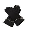 Full Finger Women Suede Gloves Plush Winter Mittens Vintage  Gloves  Sports