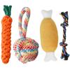 Durable Cotton Rope Knot Dog Teething Toy for Puppies and Small Breeds