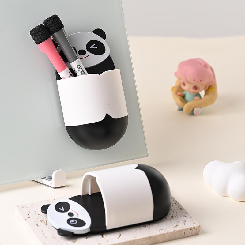 Magnetic Cartoon Panda Whiteboard Eraser & Pen Holder - Easy Wipe for Children & Teachers