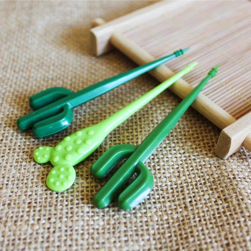 6Pcs/set Fruit Forks Party Dessert Cactus Appetizer Picks Portable Food Kids Sticks Cafe Reusable Decorative Toothpicks
