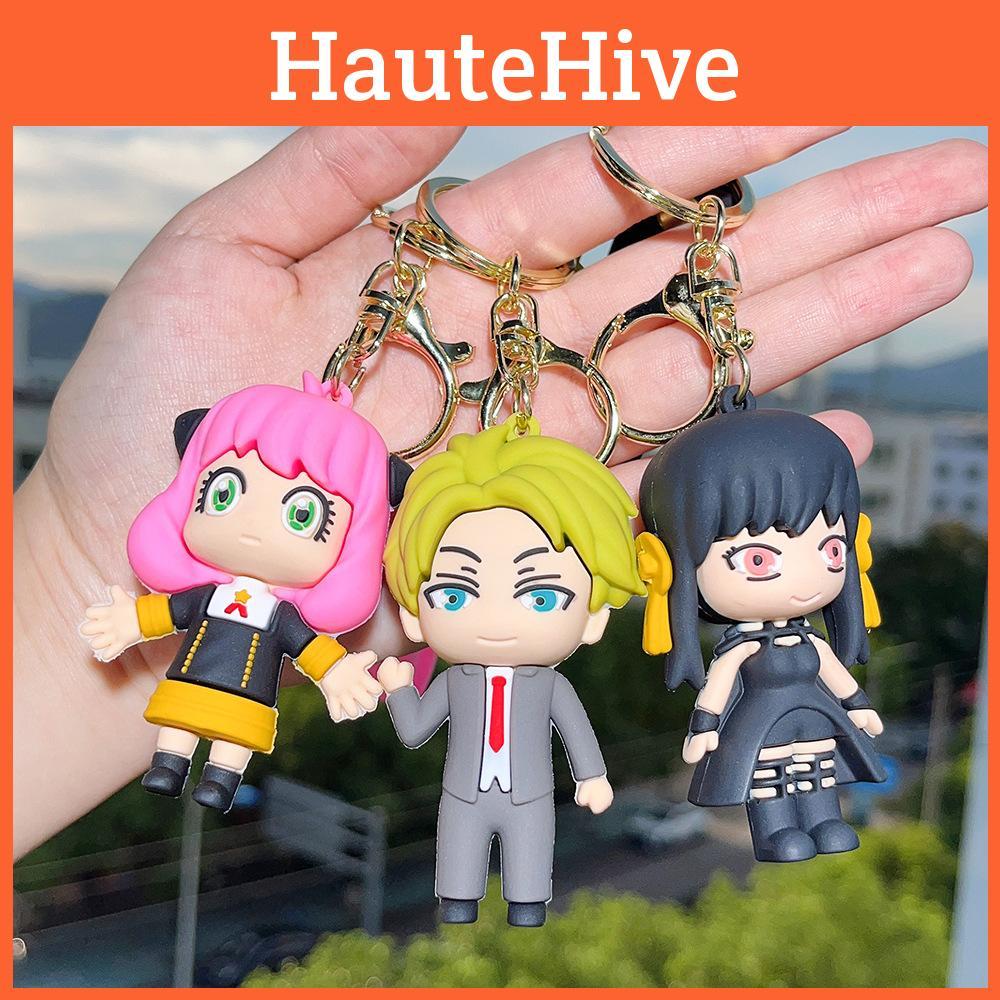 Adorable Spy Family Keychain Anya Figurines Silicone Model American Style Gift