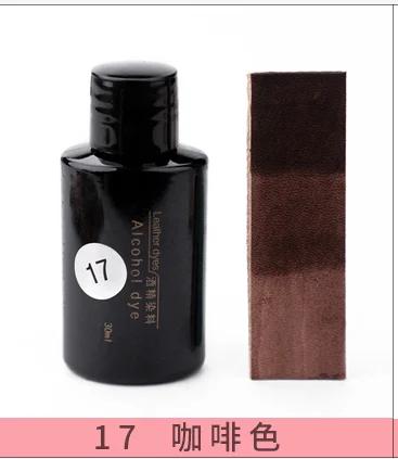 30ml/Flasche Lederalkohol-Farbstoff pflanzlich gegerbt DIY-Farbstoff Pigment verdünnbar