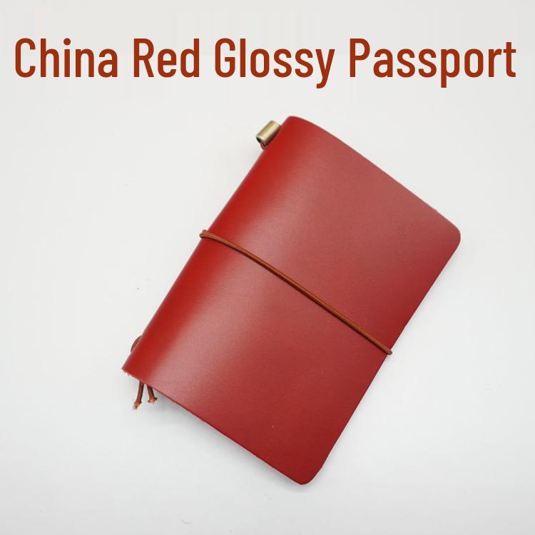 Cowhide Traveler's Loose-leaf Notebook Planner Diary