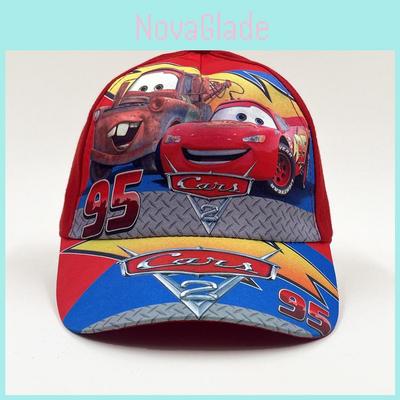 Cartoon Cars Pattern Childrens Baseball Cap Summer Sun Protection Breathable Sun Hat For Kids