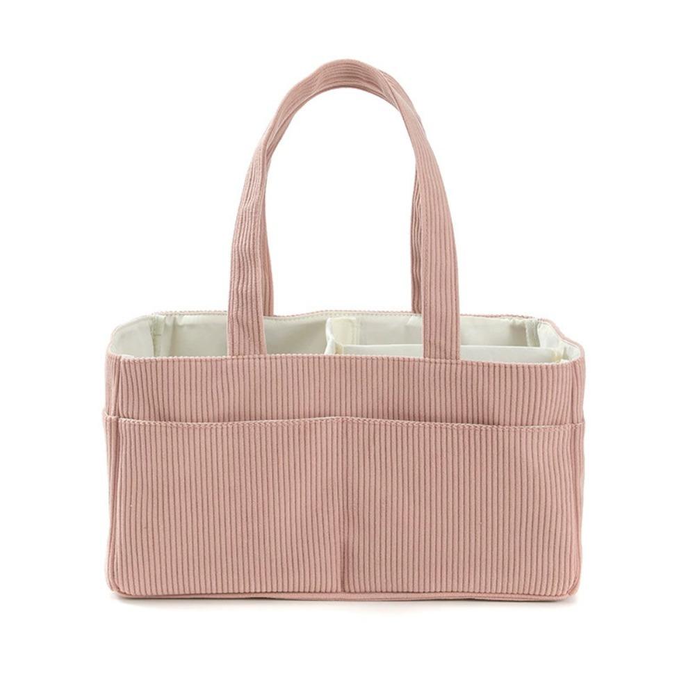 

With Handle Diaper Storage Basket Foldable Nursery Caddies Container Newborn розовый