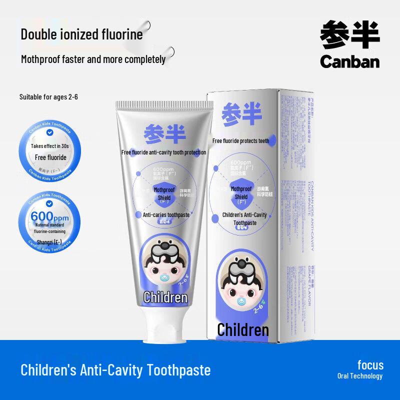 Canban Kids Fluoride Toothpaste (Grape Flavor)