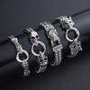 Men's Bracelet - Retro Stainless Steel Snake-shaped Head Animal Head Skull-shaped Jewelry Accessory
