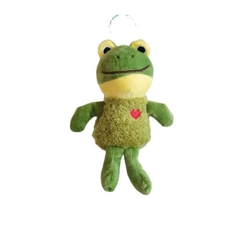 Soft And Cuddly Frog Keychain Plush Animal Adorable Cartoon Bag Pendant