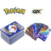 100Pcs TCG Colorful Gold Foil Assorted Cards, GX V- DX Charizard Card Common/Uncommons Card V-max Card Coll-ection