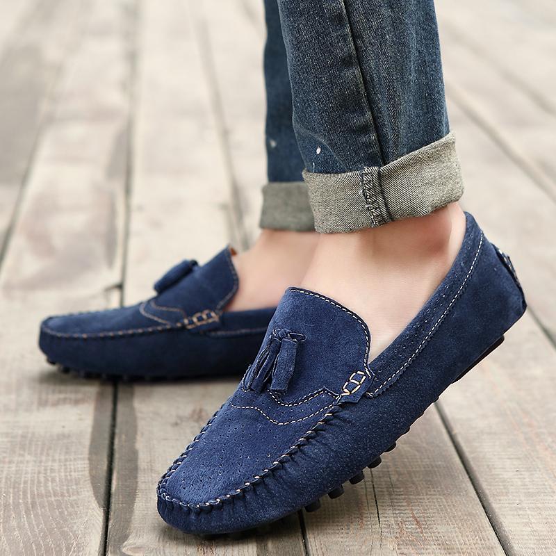 Ležérní boty pánské slip on mokasíny kožené boty pánské Móda 2024