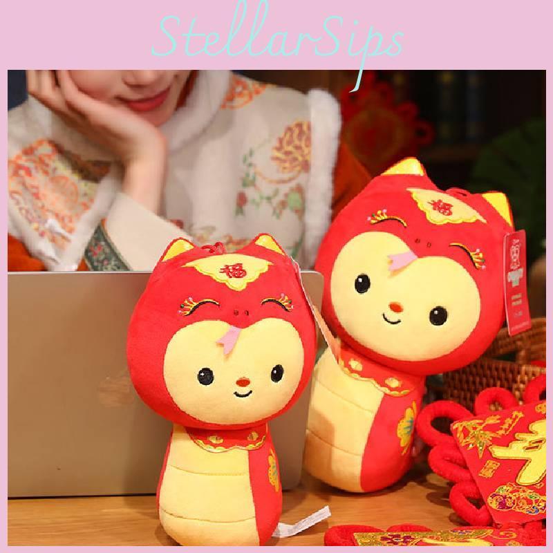 Adorable 2025 Year Of The Snake Plush Toy Cute Animal Snake Doll For Gifts