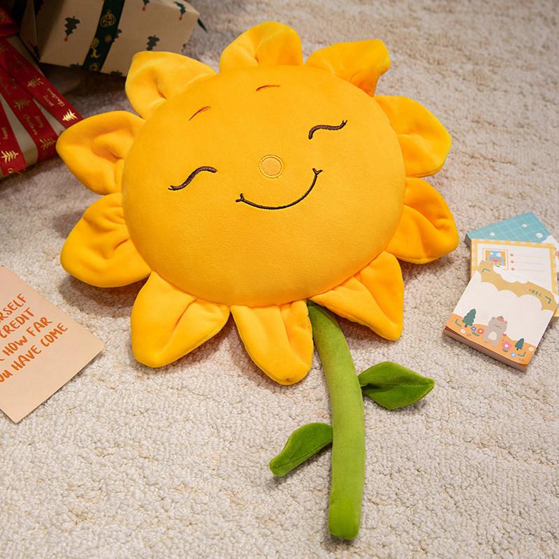 Top Prize Plush Sunflower: Cheerful Motivational Gift for Exam Success 45cm, 0.28kg