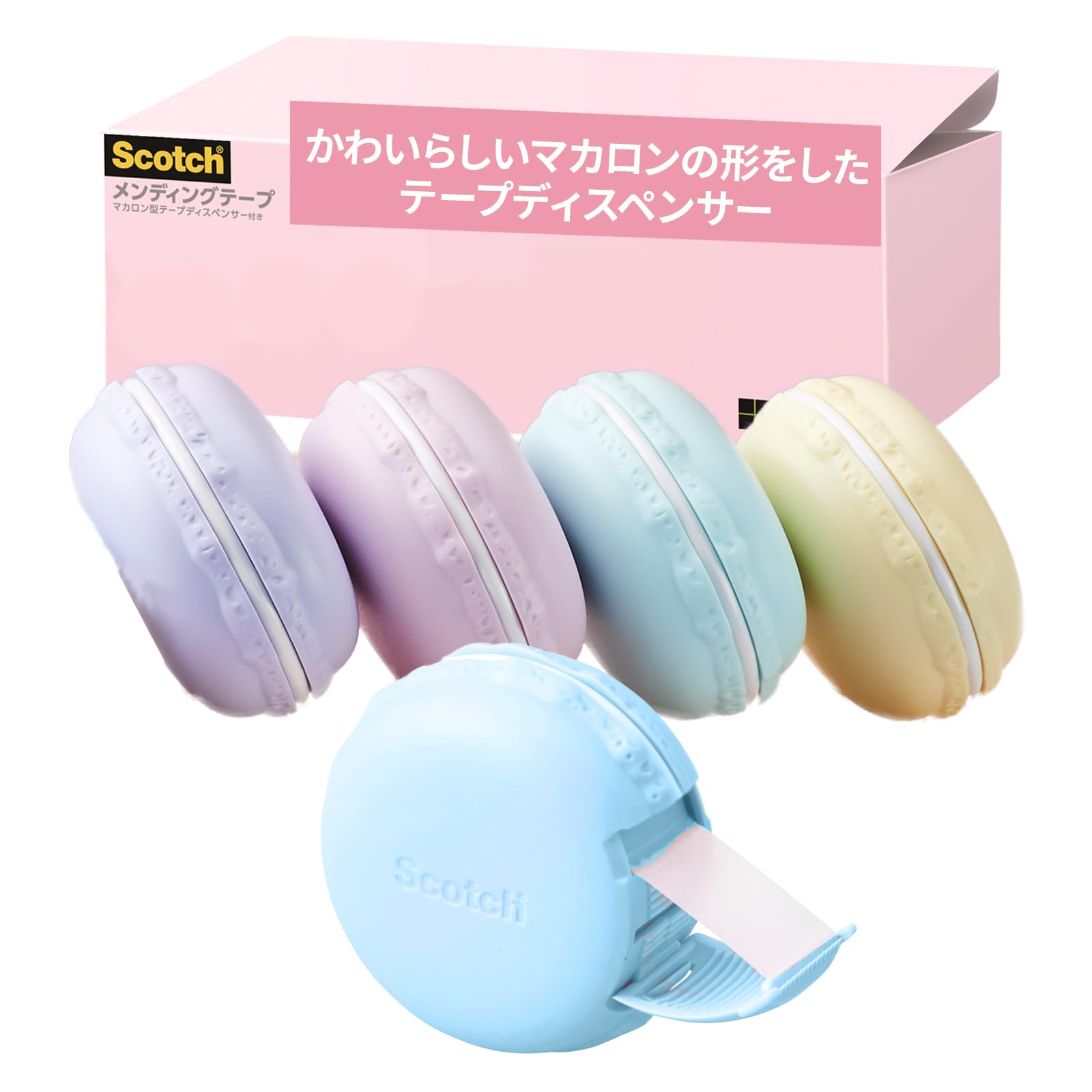 

Цвета Специальный Ассортимент Диспенсеров для Ленты 3M Scotch Mending 5 Цветов x 1 из 810 [Полный Набор] Упаковка в форме Макарон, Каждый, MCR-AP