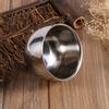 Durable Men s Stainless Steel Hairdressing Shaving Cream Soap Mug Bowl Cup Tool