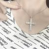 Elegant Light Luxury Diamond Cross Necklace for Women - Versatile, Trendy Clavicle Chain