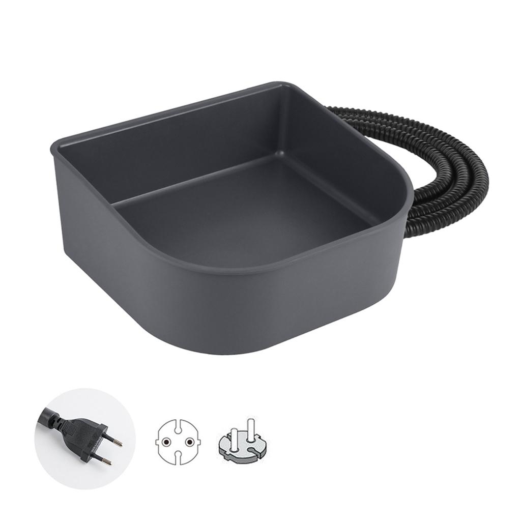 Plastic Heated Water Bowl Hanging Dog Water Bowl Pet Heated Bowl for Rabbits Dogs Cats and All Breed Sizes