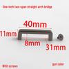 1" 2 31MM Straight Arch Bridge Hardware Pull Handle Buckle Narrow Edge On Screw Luggage Accessory
