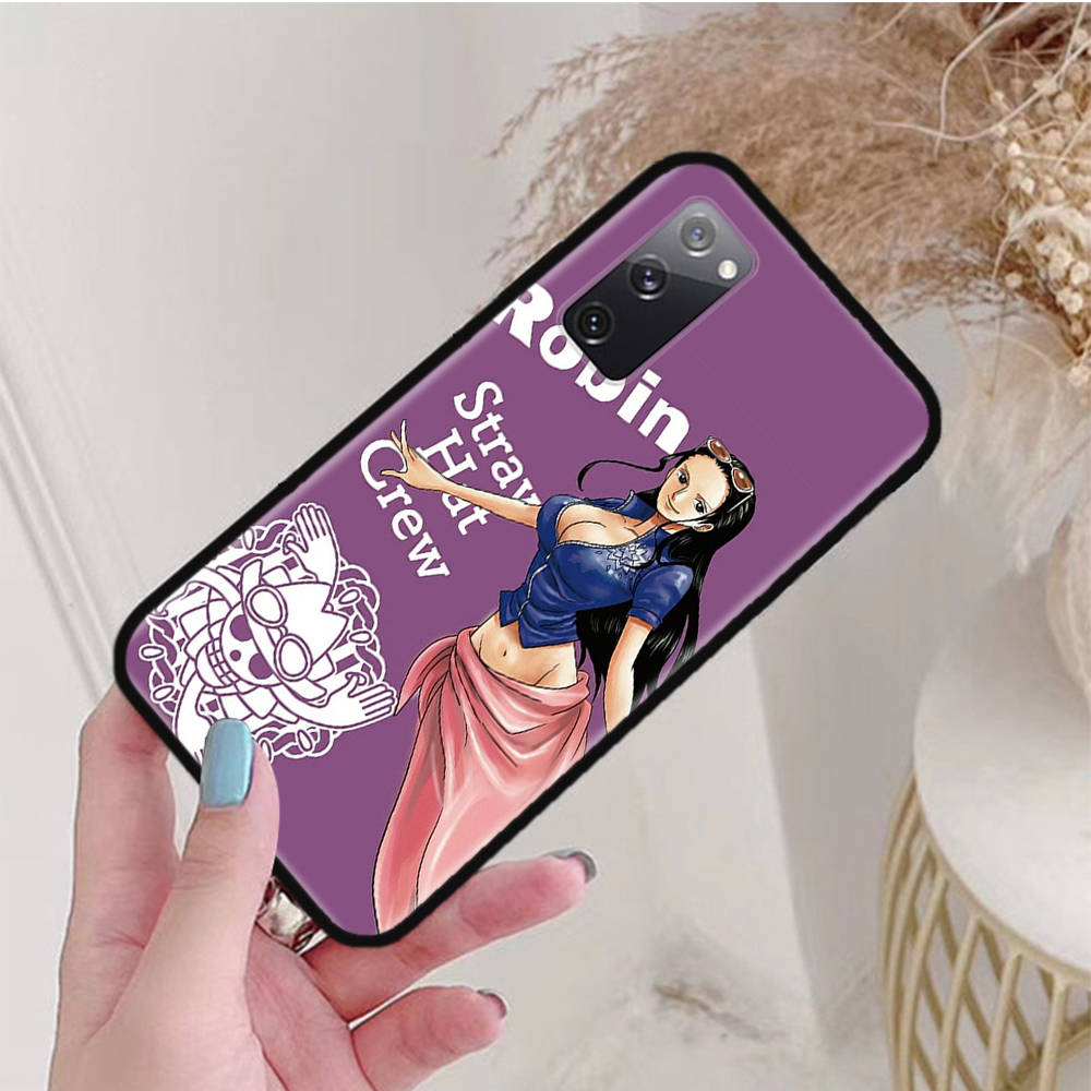 Black Case for Xiaomi Poco X6 X4 M5 M6 F5 F6 C65 C55 C50 C51 C40 Pro Redmi 14C A3X 13C 12C 11T 10A 9C Note 7 6 8A Plus W-73 One Piece Robin