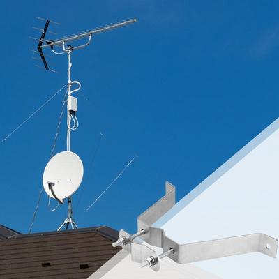 Robustní držák televizní antény 2 ks Odolný montážní hardware Upevňovací klip Nastavitelný montážní držák stožáru antény nástroj