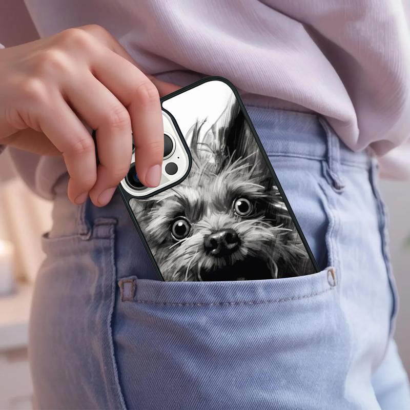 Yorkshire Terrier Yorkie Dog Pet Animal Phone Case For iPhone 17 Air 15 16e 14 13 Pro Max Coque 12 11 Pro Max PLUS Cover