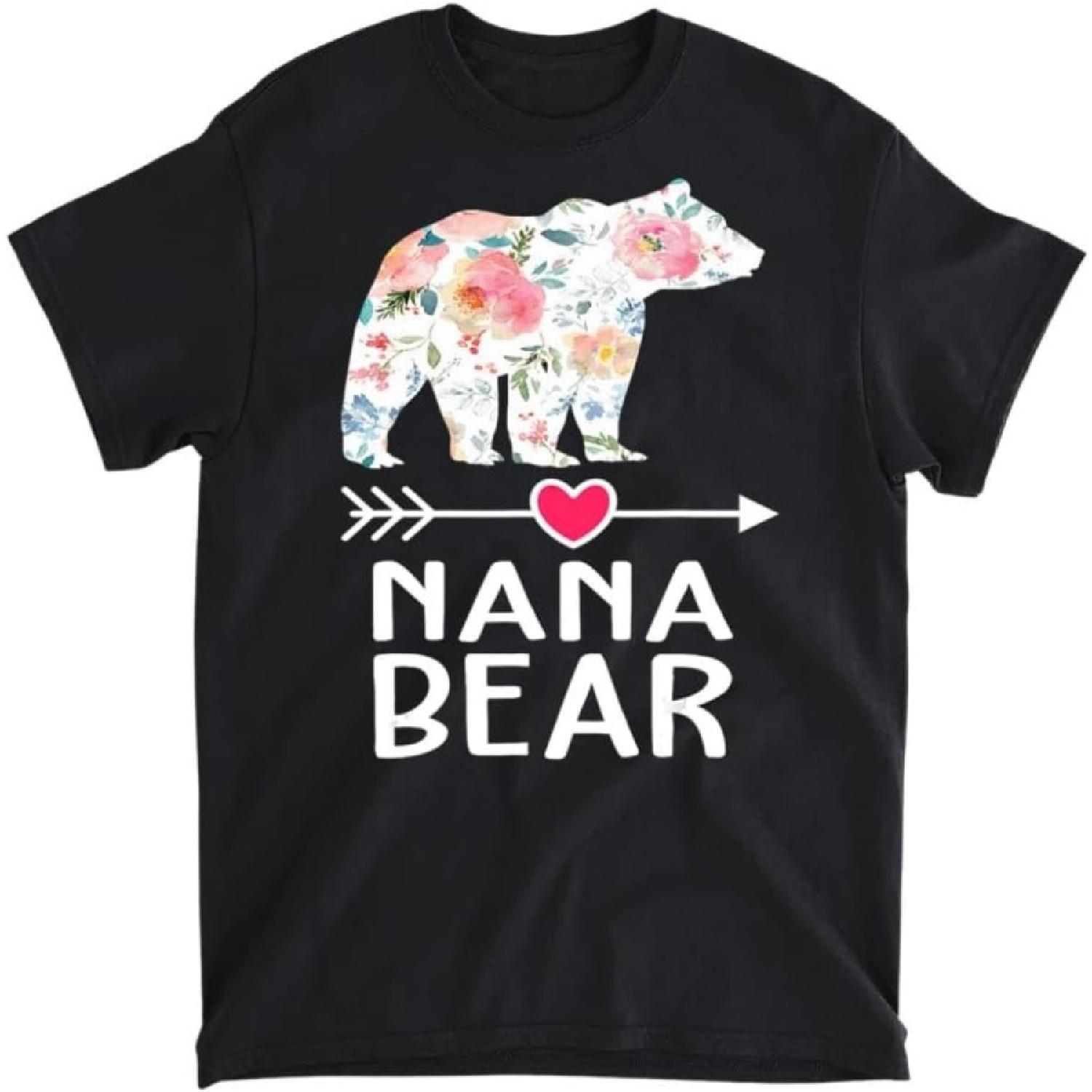 

Nana Bear Floral Family Mother s Day Mom Nana Mama Women T-Shirt, Tank Top, Long Sleeve Shirt, Sweatshirt, Hoodie Men Women Kids Made in Canada XXXXXL різнокольоровий