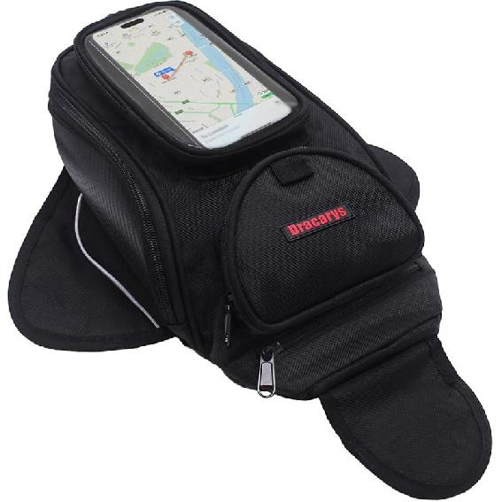 

Dracarys Motorcycle Tank Bag - Oxford Saddle Black Motorbike Bag - Strong Magnetic Bag For Honda Yamaha Suzuki Kawasaki Harley 4Liter