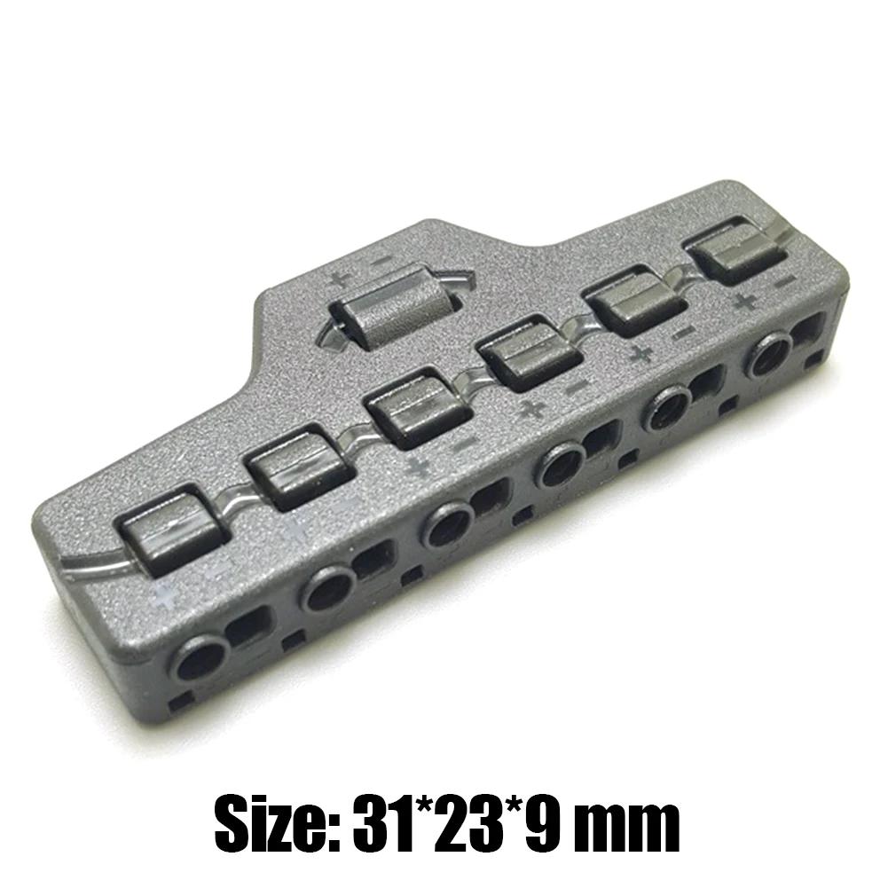 Fast Distribution of ABS Wire Connector Push Buckle Led Light Terminal Block Rectangular Shape Splitter Tool