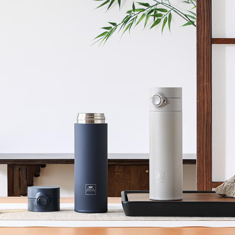 WORLD KITCHEN 500ml One-Touch Pop-Up Insulated Bottle