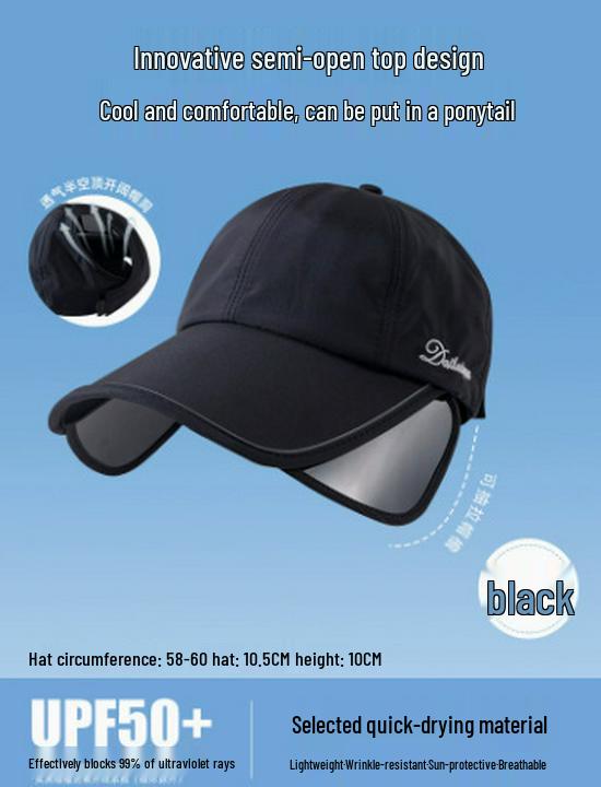 Women's Summer UV Protection Wide-Brim Sun Hat for Cycling