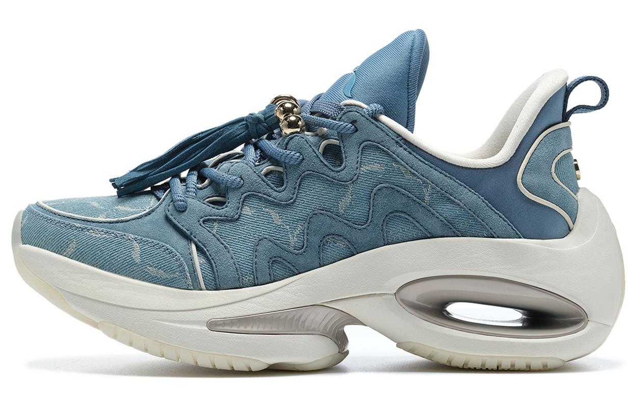 LI NING 1990 Heart Dance Chunky Sneakers Women s Low Top Love Sea Blue ALFS028-4 37.5