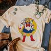 Moon Cat Tshirt Women Anime Harajuku Manga T-shirts Female Comic Graphic Japanese Clothes