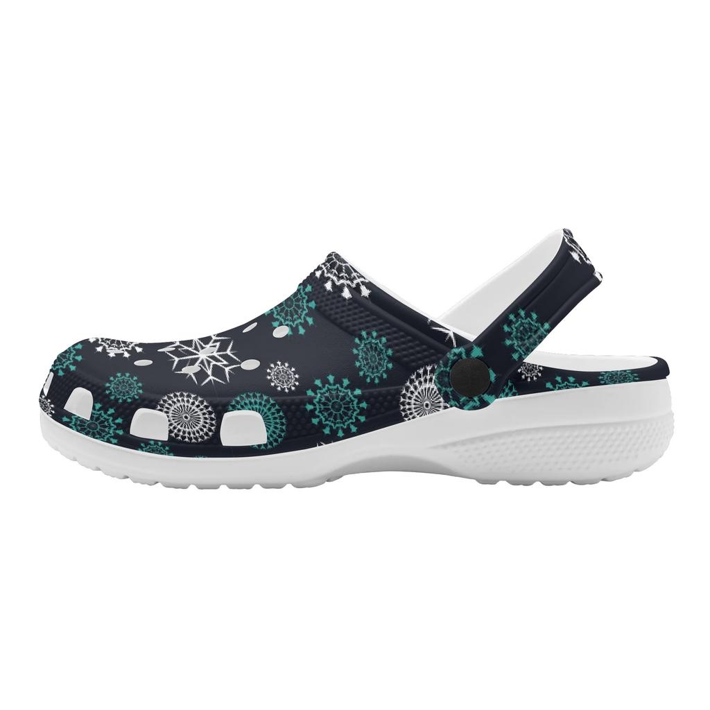 Unisex EVA Water Clogs Fashion Printed Soft Comfort Soft Slip On Water Friendly Shower Pool Beach Bathroom Daily Shoes Beach Wear