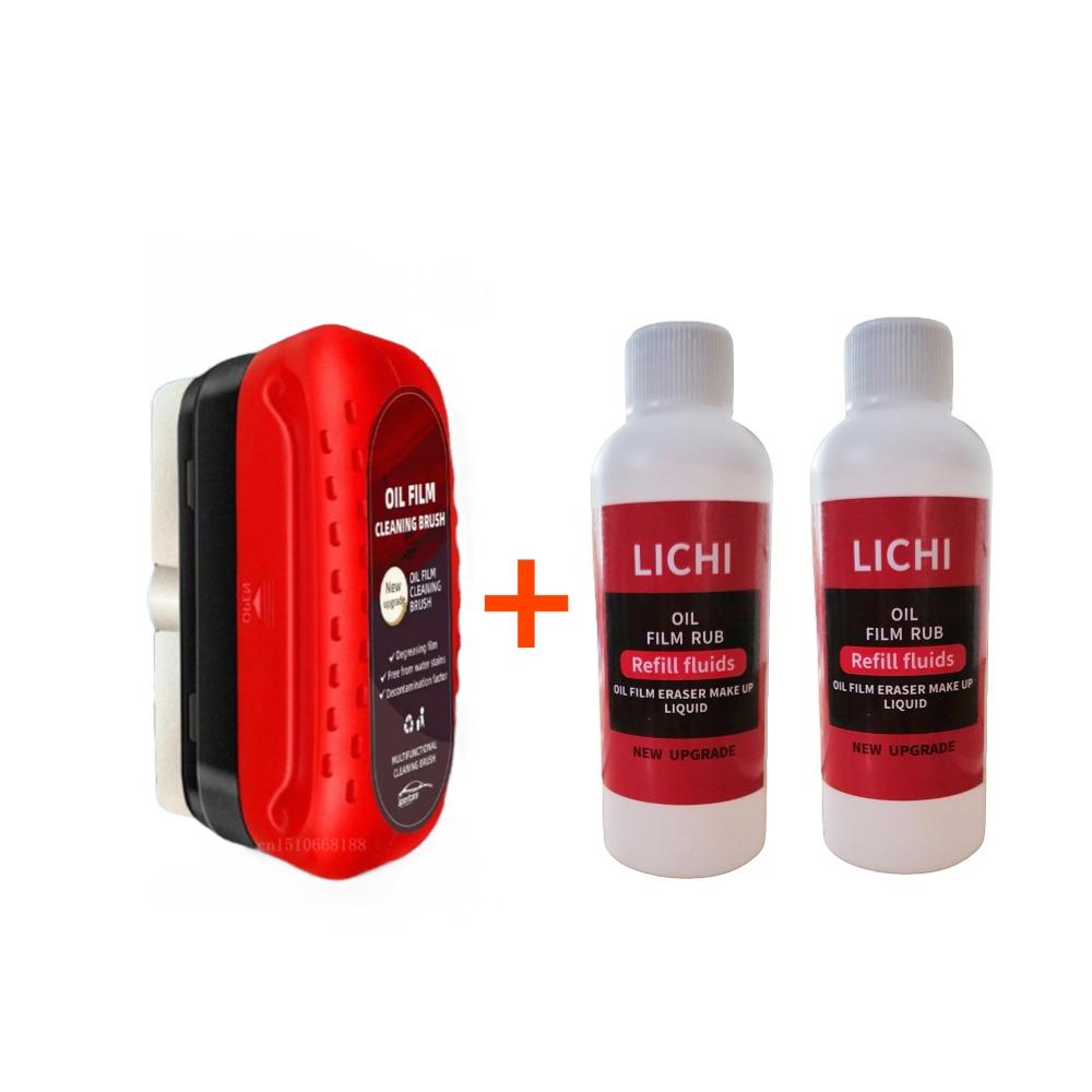 120 ml pentru îndepărtarea peliculei de ulei de sticlă auto Compus de lustruit pentru sticlă Soluție de curățare a parbrizului Lustruirea geamului auto Detaliere automată a geamurilor