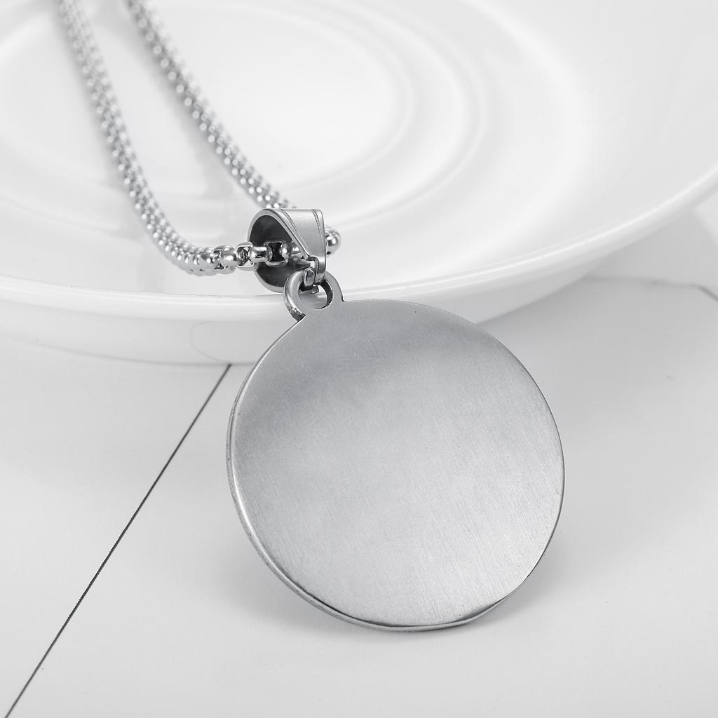 Cool Mens Stainless Steel Knights Templar Cross Shield Pendant Necklace Chain