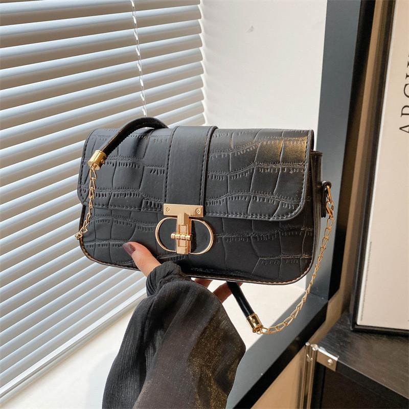 Stylish Pu Leather Small Square Bag Trendy Shoulder Bag Crossbody For Women