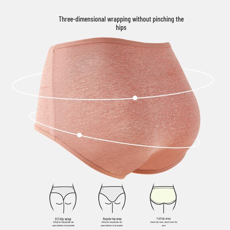 Maoren Women's High-Waist Pure Cotton Antibacterial Briefs 4-Pack