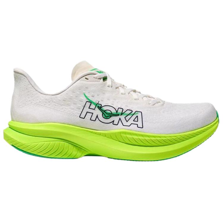 Hoka One One Mach 6 White Neon Lime