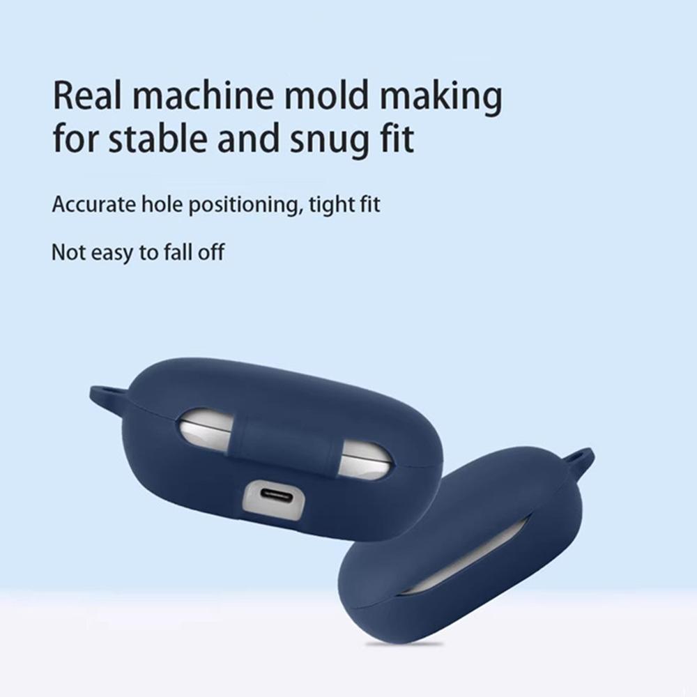 For JBL Sense Pro Silicone Case Wireless Earbuds Protective Cover with Anti-Lost Buckle