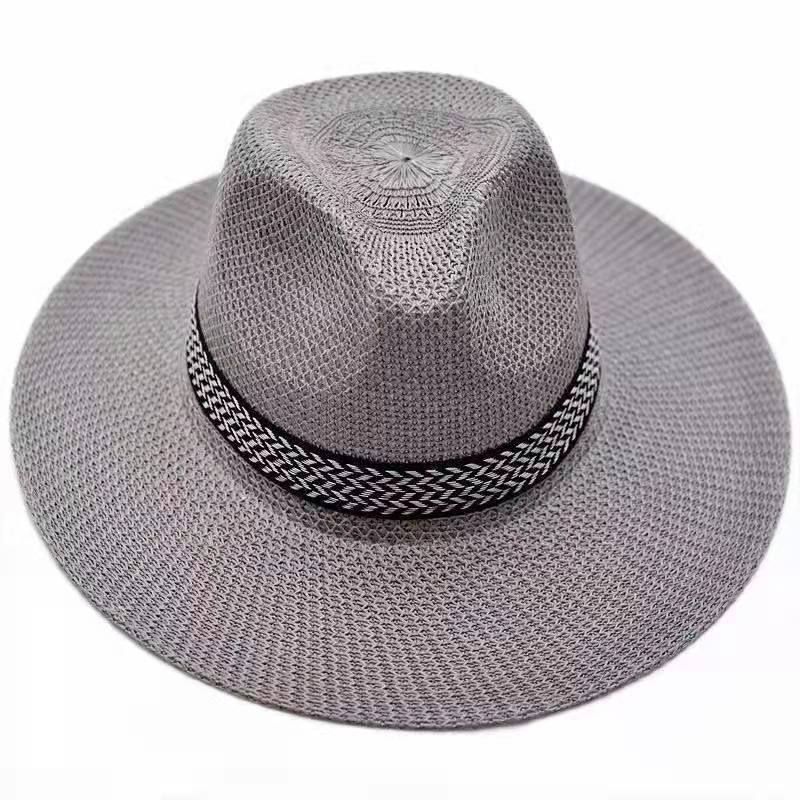 Middle-aged and elderly hats Men's summer shading straw hats Middle-aged men's top hats Sunscreen hats Elderly men's sun hats Dad's cool hats