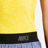 Nike Solid Color Logo Round Neck Short Sleeve T-Shirt Women Tops Yellow 725662-741