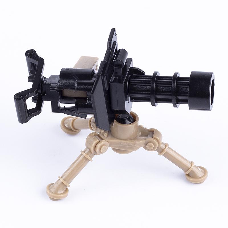 MOC WW2 Militärpistole Kanone Bausteine Schwere Waffen Kriegsszene Soldaten Armee Figuren Zubehör Waffen Steine Spielzeug